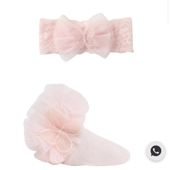 Mayoral Newborn White Lace socks and headband in Gift Box - Picture 3 of 3